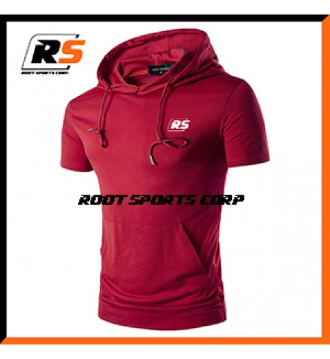 MEN SHORT SLEEVE HOODIE