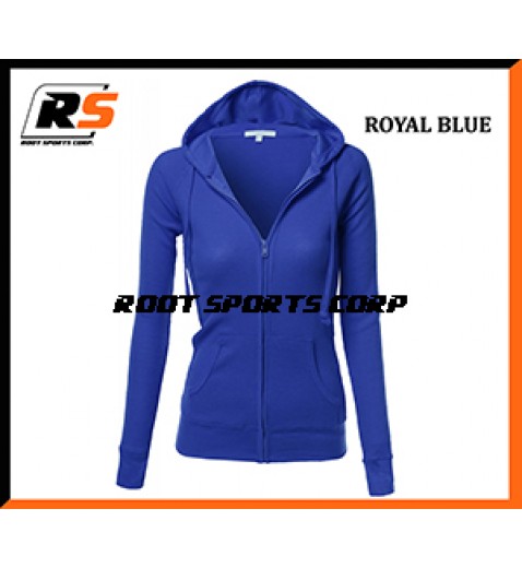 Ladies Zipper Hoodie